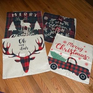 Set of 4 Christmas Pillow Covers